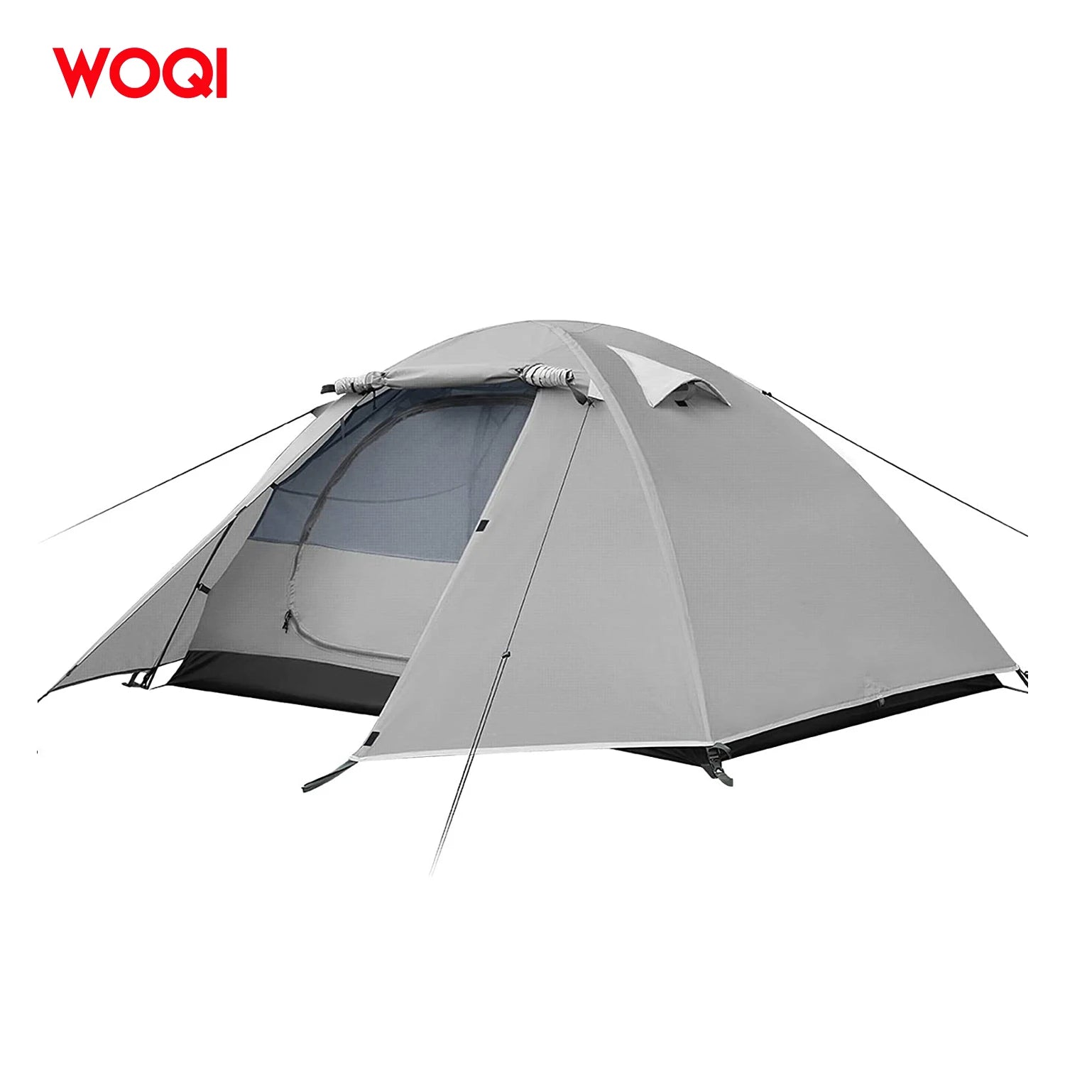 WOQI Ventilate Portable Waterproof Folding 210T Polyester with PU Coating Camping Tents