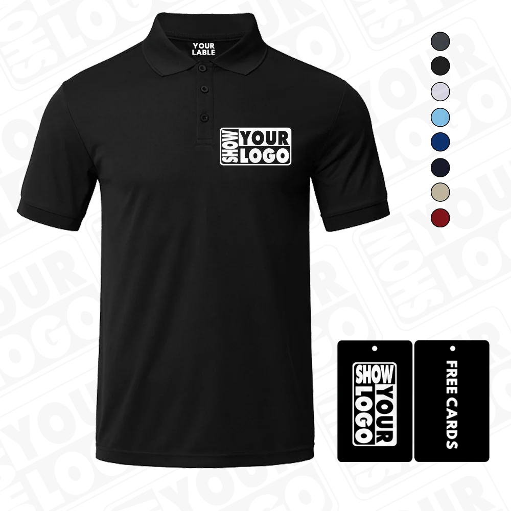 CB048-LHT15 Custom Logo Wholesale Quick Dry Half Sleeves Sports Wear Running Shirts Ice-Silk for Polo T-Shirts Print Pattern Kni