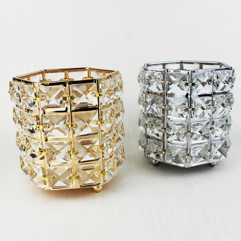 High Quality Metal Nail Pen Cosmetic Brush Storage Bucket Bathroom Makeup Brush Pot with Pen Holder Jewelry Box Organization MegaBDM