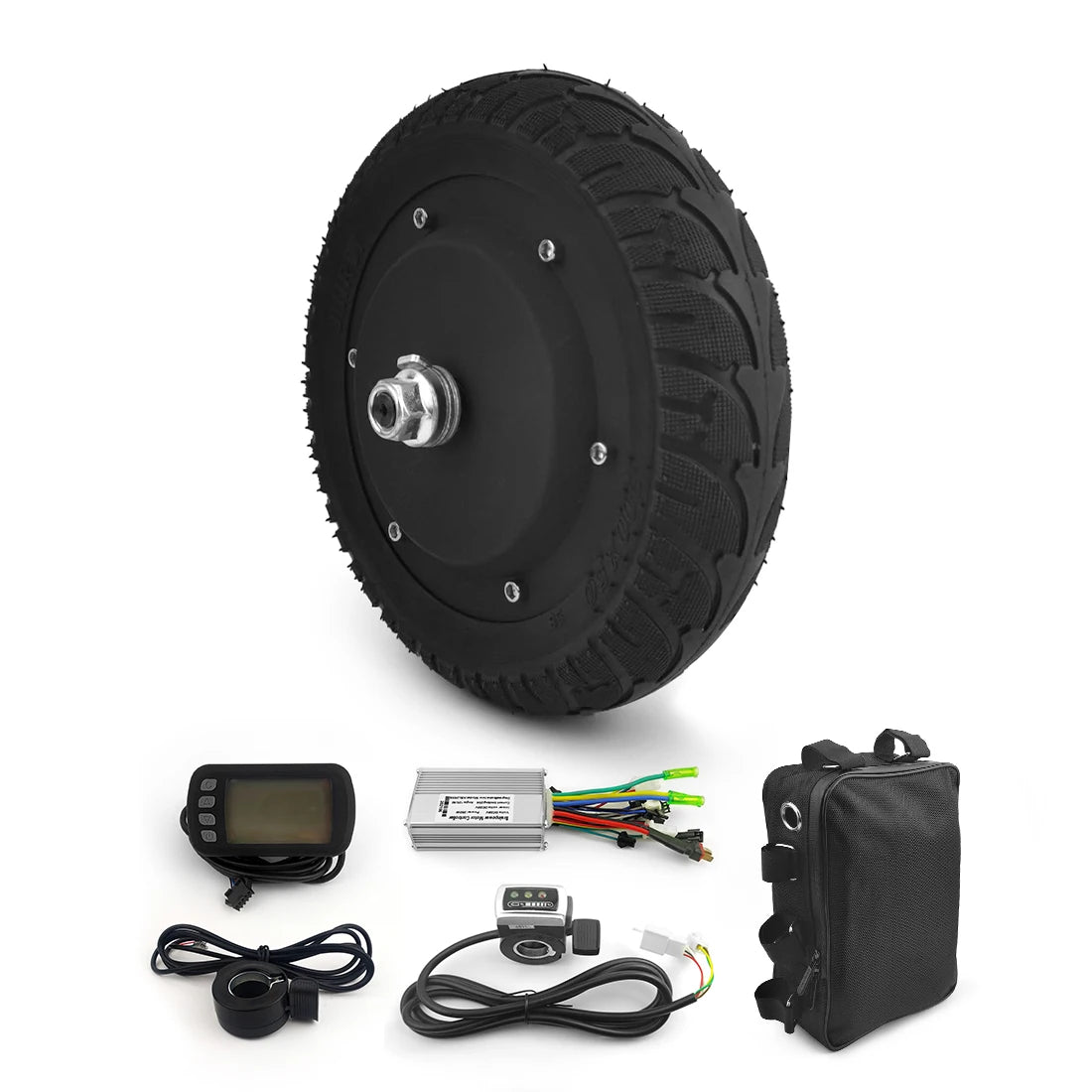 L-faster 350w 36v 8 Inch Electric Scooter Brushless Hub Motor Kit Nami Burn-e Scooter  Accessories