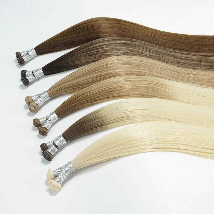 Single Weft Brazilian Remy Virgin for Shaded Curly Hair Extensions