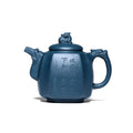 Wholesales Chinese Purple Clay Tea Pot Blue Color Yixing Zisha Hu Kongfu Tea Set