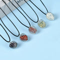 Natural Gemstone Crystal Pendants Silver Wire Wrapped Raw clear Quartz Stone Crystal Pendants
