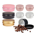 5ml 10ml 15ml 30ml 60ml Cosmetic Metal Aluminum Tin Can Jars Aluminum Tin Box Container for Candle Cream Lip Balm Salve Crafts