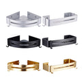 Wall Mounted Steel Corner Shower Caddy Shelf with Hooks Adhesive Bathroom Toilet Kitchen Storage Organizer No Drilling Required