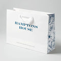 Luxury Brand Custom logo Shoes Boutique White Print Brush Packaging Gift Paper Shopping Bag Clothing Tote Bag