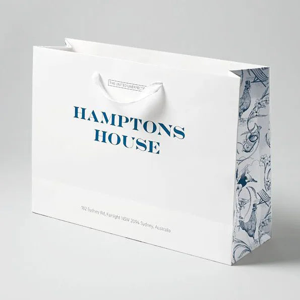 Luxury Brand Custom logo Shoes Boutique White Print Brush Packaging Gift Paper Shopping Bag Clothing Tote Bag