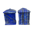 Natural Quartz Chakra Stone Carved Lapis Lazuli Yooperlite Opalite Crystal Newsstand Telephone Booth