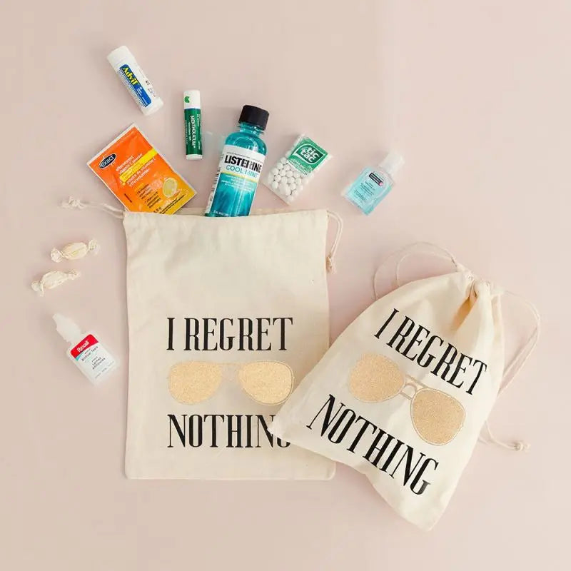 Factory Direct Sale Cotton Linen Cosmetic Pouch Canvas Bottle Logo Custom Printed Drawstring Bags