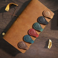In Stock Retro Leather Double-Sided Magnetic Clip Top-Layer Mini Cute Creative Crazy Horse Bookmarks Promotional Bookmarks