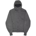 Custom Logo Men's Retro Oversized Sweatshirt Jacket Fashionable Heavy Cotton Knitted with Zipper Washed Look for Winter