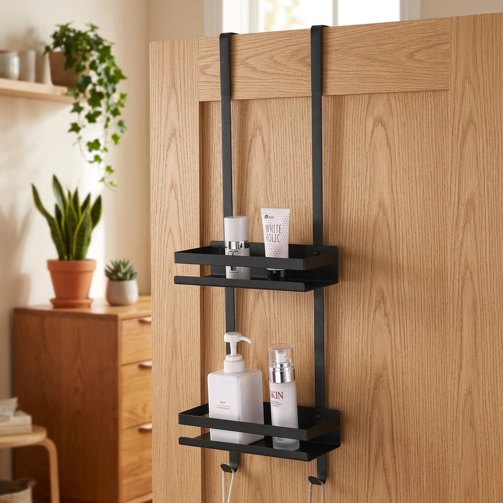 Stainless Steel Shampoo Shower Rack Bathroom Body Wash Shower Shelf Storage Shower Wall Shelf for Home Apartment Use