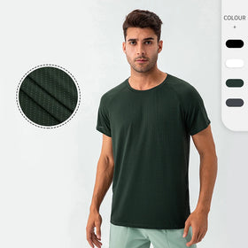 Lightweight Running T-shirts&tops for Men With Custom Logo Gym Uniform Active Wear Breathable Polyester T Shirts