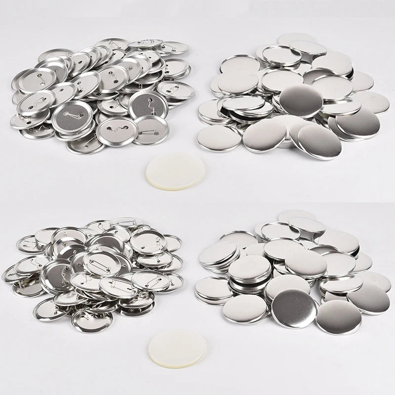 In Stock Glossy Frosting Bottom Blank Pins Button Round Sublimation Badge Making Materials for Diy