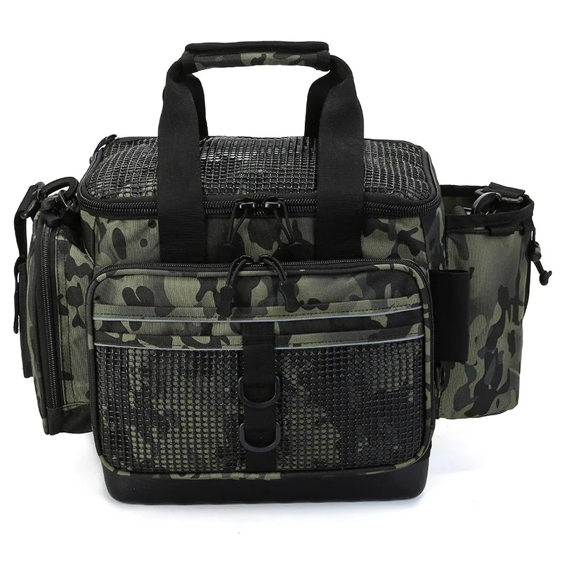 Outdoor Multifunctional Fishing Lure Bag Waterproof Large Capacity Fishing Tackle Bag