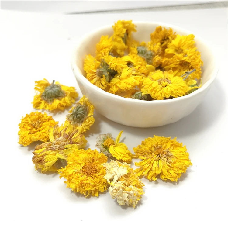 Ju Hua Natural Original Dried Chrysanthemum Flowers Health Tea Freshly Processed Packaged in Bulk Sachet or Cup