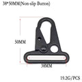 High Quality Zinc Alloy Snap Hook 38MM Non-slip Button HK Hook Webbing Buckle for Belt Keychains