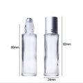 In Stock 15ml Clear/amber Glass Roll on Bottle With Silver/gold Lid for Lip Oil/perfume/essential Oil