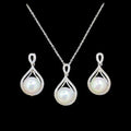 Ilona Baroque Style 14K Gold Plated Necklace Earring Set Popular Simple Women's Jewelry for Wedding Party Copper Main for Gifts