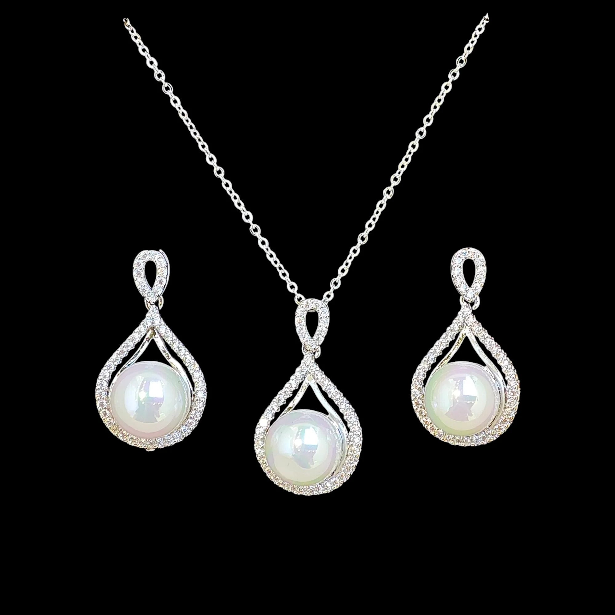 Ilona Baroque Style 14K Gold Plated Necklace Earring Set Popular Simple Women's Jewelry for Wedding Party Copper Main for Gifts