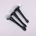 Soft Silicone Double Head Facial Mask Brush with Wooden Handle Hairless Body Lotion Butter Tools Spoon Makeup Cleaner Applicator