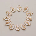 Vintage Birth Flower Oval Female Shell Charm 18K Gold Plated TY Brand December Birthstone Pendant Necklace