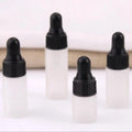 1ml 2ml 3ml 5ml Thin Frosted White Glass Dropper Bottle for Essential Oil/perfume