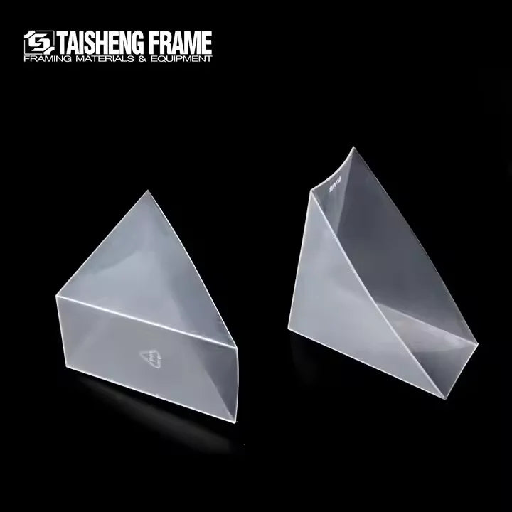 TS-F42 Triangle Plastic Corner Guard Black Corner Protector Glass Corner Edge Guard for Glass Picture Frame
