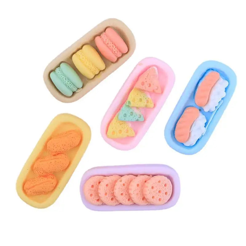 Bread Cheese Candy Shape Artificial Fast Food Resin Cabochons DIY Accessories Europe