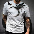 Fitspi Hot Selling Animal Scorpion 3d Digital Printing T-shirt Summer Street Casual Round Neck Short Sleeves Top T Shirt