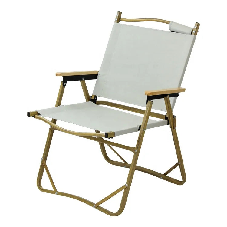 Camp Chairs Heavy Foldable Wood Chair Folding Wood Grain Folding Camping Low Chair