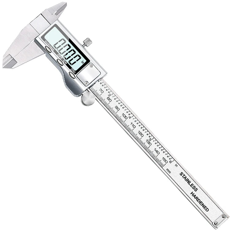 0-150mm Industrial DIY Vernier Stainless Steel LCD Digital Caliper 6 Inch OEM Customizable Instrument Depth 0.01mm Digital Ruler
