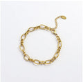 New Design Link Knots Chain Bracelet Stainless Steel 18k Gold Plated Women Wrist Bracelet