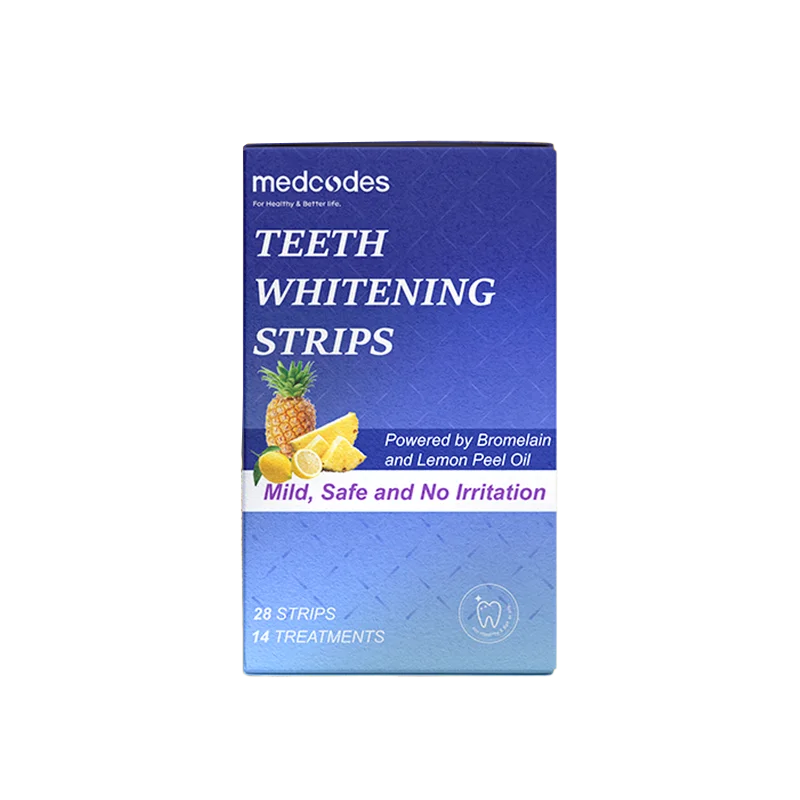 14 Pairs 28 Pairs Dental Bleaching Pineapple Lemon Flavor Fruit Teeth Whitening Strips