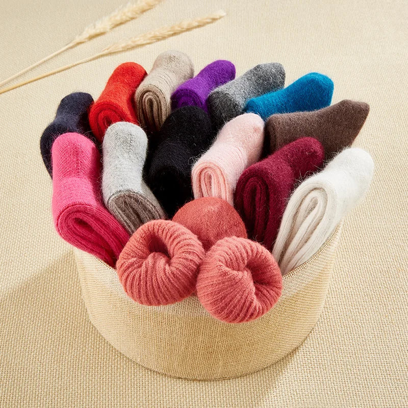 2051 Winter New Design  Christmas Cozy Women Wool Socks