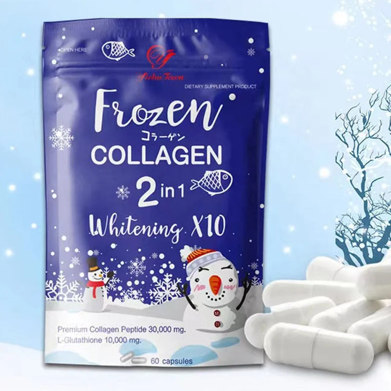 Frozen Collagen Capsule Vitamin C Herbal Supplements Detox Skin Capsules Pills