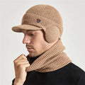 2022 Good Quality Fashion Fleece Lined Winter Hats for Lady Knit Beanie Hat Scarf Set Men Warm Soft Slouchy Skull Cap With Brim