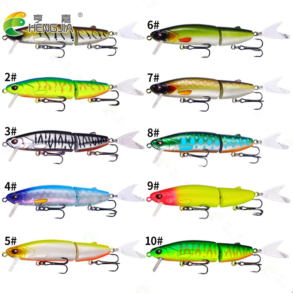 4.72'' Wobbler Pesca Lure Fishing Fishing Lures Hard Bait 0.35oz Multi 2 Multi Jointed Sections Fish Trolling Spinning Bait