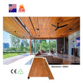 Outdoor Aluminum Wood Grain Soffit Ceiling Siding Plank for Hotels Villas