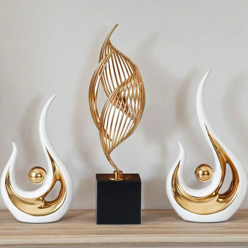 Minimalist Ceramic Ornament Creative Crafts Home Decoration for Office Living Room Entryway Desktop