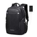 BEARKY Customized Black USB Plug Backpack Durable Wholesale Waterproof Polyester Pack Zipper for Business Men OEM Bearky Laptop
