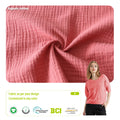 GOTS Organic Cotton Knitted Jacquard Waffle Fabric 250gsm