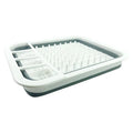 Plastic Foldable Tableware Box Kitchen Storage Portable Dish Drying Rack Drainer
