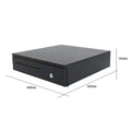 SCPOS CD-405 Metal & ABS Plastic Cash Drawer 3 Compartments RJ45 Interface Open/Lock/Automatic Functions Durable Eco-Friendly