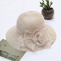 Lady Derby Dress Church Bow Bucket Wedding Bowler Hats Wide Brim Sun Hat Party Casual Spring Summer