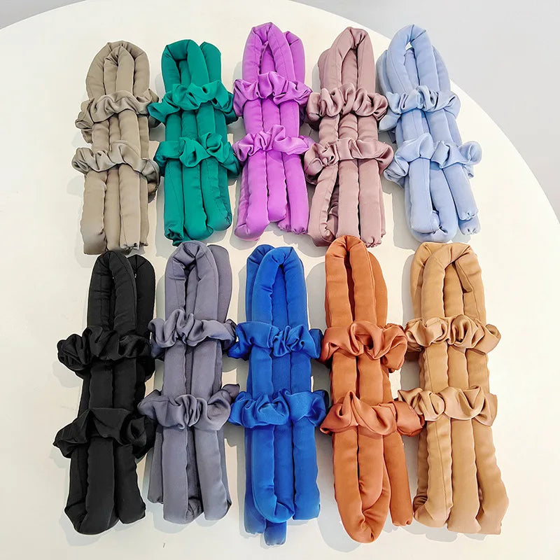 Heatless Curling Rod Headband Hair Rollers Wave Formers Wet Wavy Bundles No Heat Curls Hair Styling Tools Curl Bar