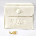 CH Luxury Flap Velvet Jewelry Pouch Bracelet Necklace Earrings Rings Jewelry Packaging Velvet Envelope Bag with Custom Logo