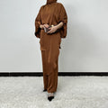 Traditional Two Piece Islamic Clothing Abaya Pants Set Women Muslim Clothing