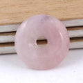 HZ Rose Quartz Donut Rainbow Round Donuts Natural Gemstones Stones Donuts Pendants Crystal Healing
