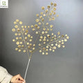 Wholesale Artificial Golden Leaves Flower Arrangements for Wedding Home Chinese New Year Cuddle Bucket Decoration